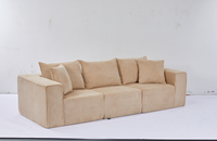 Fauteuil de détente ergonomique moderne en velours rose pâle avec roulettes pivotantes réglables en hauteur pour salon et mobilier de maison