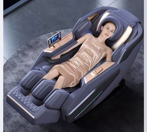 Fauteuil de massage musical de luxe C101 à gravité zéro avec <span class=keywords><strong>cuir</strong></span> PU, compresseur d'air, design pliable, chauffage portable à commande au pied - Product Image 6