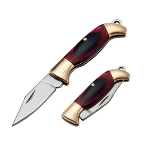 Горячая продажа Китай оптовая продажа EDC Мини Складной Деревянный Карманный Подарочный нож для брелка