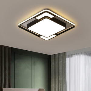Lustre moderne rond carré en or noir 3CCT, lampe suspendue LED pour <span class=keywords><strong>plafond</strong></span>, pour <span class=keywords><strong>chambre</strong></span> à coucher - Product Image 5