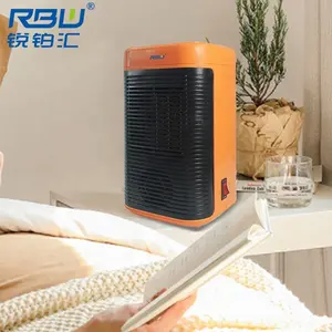 Thuiskantoor Gebruik Stille Bediening Ptc Verwarming Elektrische Tafelverwarming Ventilator Met Bluetooth Speaker