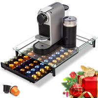 Boîte de rangement en verre pour 60 capsules de café Nespresso, très vendue