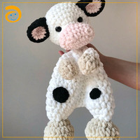 Couverture de couchage pour bébé tricotée à la main avec logo et étiquette personnalisés Jouets Couette crochet style animal