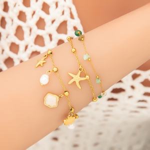 Elegant High-End Women's Stainless Steel Single Pendant Bracelet Trendy Fashion Chain & Link <b>Charm</b> Bracelets - Product Image 1