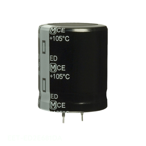 Condensateur à traversée de trou EET-ED2E681DA, 680 µF, 20 %, 250 V, en aluminium, à fixation par clip, Distributeur agréé - Product Image 1