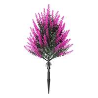 Plante artificielle de lavande avec piquet de fixation, fausses fleurs violettes pour la décoration de la maison et du jardin, événements de mariage et présentation de lieux