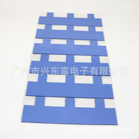 Feuille de silicone thermiquement conductrice de forme spéciale, non standard, pour carte graphique, en silicone souple thermiquement conductrice