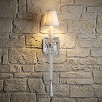 Applique murale en cristal européen de luxe moderne, lampe torche LED, éclairage décoratif pour la maison, la chambre, l'hôtel, le salon
