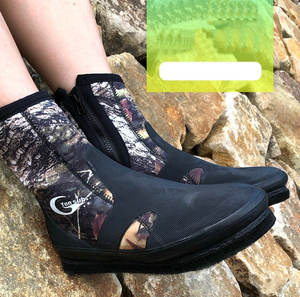 Scarponi da pesca impermeabili da 5mm in <span class=keywords><strong>gomma</strong></span> Neoprene da uomo <span class=keywords><strong>scarpe</strong></span> da ghiaccio con mosca da ponte <span class=keywords><strong>per</strong></span> la caccia alla pioggia <span class=keywords><strong>per</strong></span> immersioni con la roccia, peso leggero del fiume - Product Image 5