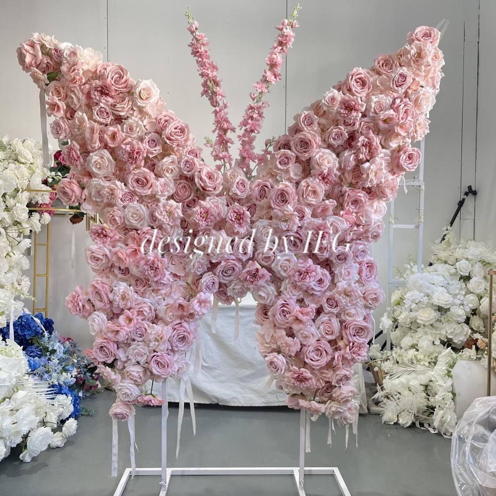 Pink wall just flowers