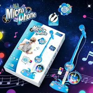 Micrófono de Juguete Ultra Cool para Niños, Micrófono de Plástico para Pequeños Cantantes, Set de Instrumentos Musicales Eléctricos de Karaoke con Luz - Product Image 2