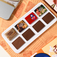 Collations quotidiennes certifiées Halal OEM ODM emballées individuellement, chocolat noir 100% solide de la marque Ailika, 100g/boîte, durée de conservation de 12 mois