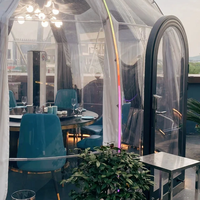 Maison dôme géodésique de luxe en plein air Stargazer Dome Glamping Tente Dome House