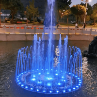 Fuente de Agua Decorativa con Música, Pequeña, de Acero Inoxidable, Diseño Personalizado, para Jardín Exterior