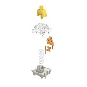 GATERON G Pro 2.0แพ็คเกจขายปลีกสีเหลือง35ชิ้นต่อแพ็ค KS-9 Linear 3ขา50กรัม RGB SMD Mechanical DIY สวิตช์คีย์บอร์ด Hotswap - Product Image 2