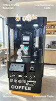 Barista robotique W200-S avec accepteur de billets NV9, changeur de monnaie C6100, lecteur de carte de crédit, bras robotisé à 6 axes, kiosque à café avec plus de 30 saveurs
