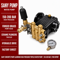 Pièces détachées d'occasion pour camions pompe à béton : Pompe à eau en aluminium Sany, Pompe à piston pour réservoir de nettoyage haute pression, Fournisseur chinois 2026
