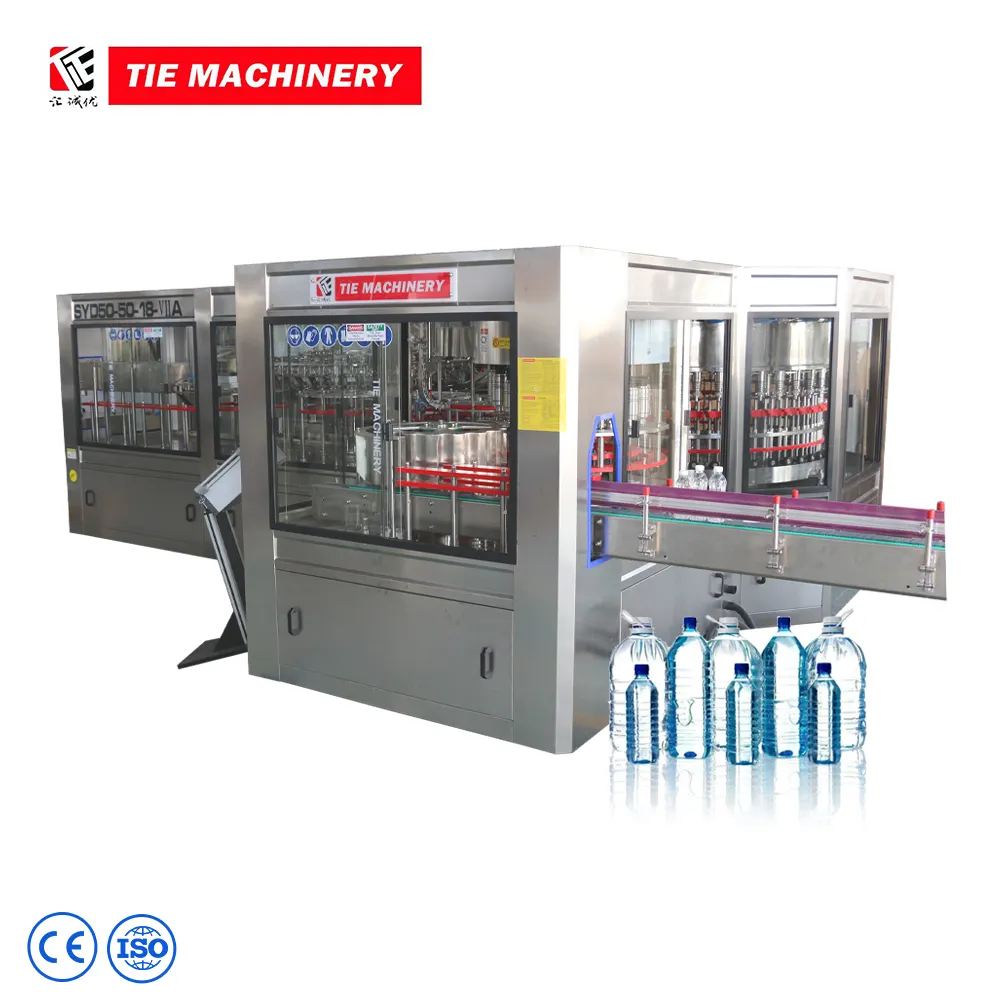 2024 New 16000-18000BPH 3 in 1 Full Automatic PET Plastic Juice Pure Water Filling Sealing Machine