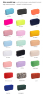 Nouvelles tendances Top vente fermeture à glissière personnalisée pochette étanche sac de maquillage en Nylon sac cosmétique de voyage