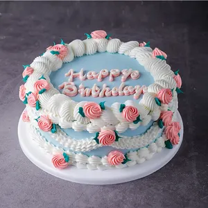 定制派对用品模拟生日蛋糕烘焙装饰品婚礼蛋糕食品模型摄影道具