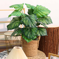 Vente chaude Plantes Artificielles D'intérieur En Pot Plante D'intérieur Tropical Faux Fromage Plante Artificielle Colorée Monstera Plantes
