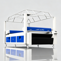 Machine de découpe laser automatique pour tissus, double tête laser X, traitement de matériaux en rouleau, système de caméra intelligent, personnalisable