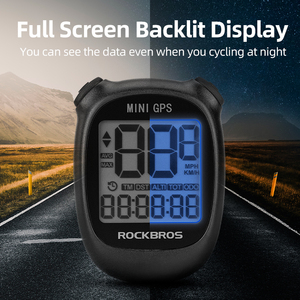 ROCKBROS-velocímetro inalámbrico para <span class=keywords><strong>bicicleta</strong></span>, odómetro con GPS, pantalla de 1,6 pulgadas, retroiluminación - Product Image 4
