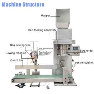 Multifunción 10kg 25kg 50kg bolsa pesaje tolva relleno polvo caolín arcilla maíz harina embolsado alimentación cemento máquina de envasado - Product Image 3