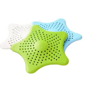 3 colori stella a cinque punte filtro in PVC cucina bagno fogna lavello filtro per rifiuti filtro di scarico Catcher filtro per lavello del bagno