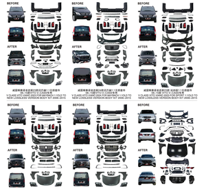 Nouveauté YLD pour <span class=keywords><strong>Mercedes</strong></span> Benz Classe V Vito W447 2016-2023 à 2023+ Kits de mise à niveau Gls M-Style avec pare-chocs et capot, installation facile V200 - Product Image 5