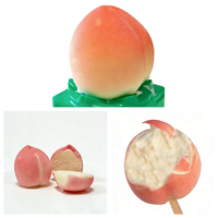 Vente directe d'usine, certificat Halal, crème glacée en forme de fruits 3D, mangue, raisin, pêche, prix compétitif pour les distributeurs