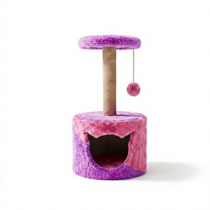 Arbre à chat universel Amistar Classic en bois, 2 niveaux, design écologique, confortable pour toutes les tailles, emballé en carton - Product Image 1