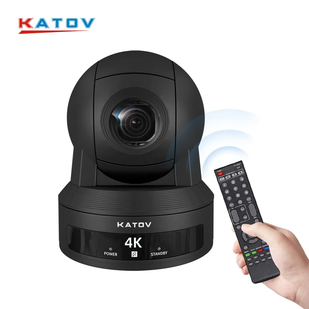 KATO VISION Broadcast Studio ausrüstung ptz 4k Kamera h dmi Broadcast 20x optischer Zoom SDI-Schnitts telle 4k IP-Kamera