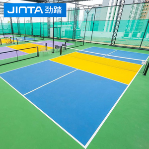 Высококачественное напольное покрытие для корта для пиклбола, рулонное, для использования в помещении и на улице, портативное, оптом напрямую с завода - Product Image 3