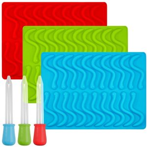 Worm-moldes de silicona antiadherentes 3d personalizados para Fondant, moldes de silicona para bandeja, molde de Chocolate, herramientas de pastel, moldes personalizados - Product Image 2