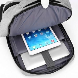 High Quality <b>Black</b> Polyester Bagpack Bags 15.6 Inch Usb Waterproof Notebook <b>Men</b> Business <b>Backpacks</b> - Product Image 6