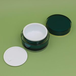 Đôi Tường Sang Trọng Trong Suốt 1Oz 10G 30G 50G Jar Mỹ Phẩm Nhựa Acrylic Bột Kem Lọ Bao Bì Container Với Nắp - Product Image 1