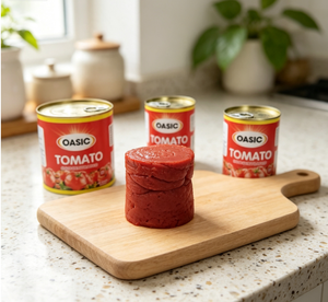 Passata di <span class=keywords><strong>Pomodoro</strong></span> Halal Artificiale, Sapore Dolce, Tagliata a Pezzi, Cotta a Vapore, in Scatola, Confezione Bulk - Product Image 1
