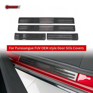 แผ่นกันรอยขอบประตูคาร์บอนแท้สำหรับ Ferrari Purosangue FUV แบบ OEM 4 ชิ้น ฝาครอบกันรอยขีดข่วน ขายส่งจากโรงงาน - Product Image 3