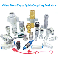 Raccords filetés forgés en acier inoxydable 316SS NPT/BSPP/BSPT, connecteurs rapides haute pression interchangeables Swagelok, coupleur rapide hydraulique