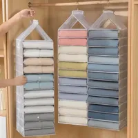 1 pièce Organisateur de placard suspendu pour pantalons, chaussettes, t-shirts et sous-vêtements