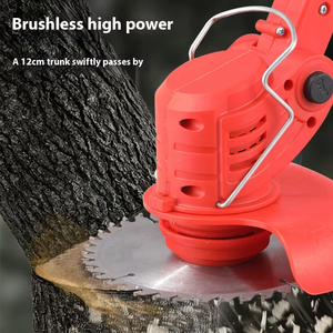 Tondeuse à gazon sans fil rechargeable au lithium-ion 21V à double usage domestique et industriel, poignée télescopique, puissance 650W, bac à herbe de 150L - Product Image 6