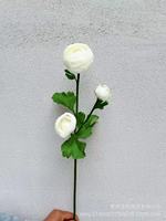 Fleurs artificielles de luxe style Ins, bouquet décoratif de roses thé à 3 têtes et de lotus rosée, pour salon et table à manger