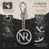 Pendentif de sac à main en métal rond personnalisé avec logo, fermoir mousqueton et chaîne pour sac – Étiquette de sac personnalisée