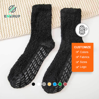 Chaussettes de football Enerup avec logo personnalisé, longues et résistantes à l'humidité, antidérapantes et amusantes, bas en nylon pour jeunes, vente en gros