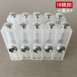 Connecteur de meuble Huayi Parts 18 tout-en-un à tête ronde en aluminium, transparent, 9 pièces, quincaillerie pour meubles - Product Image 4