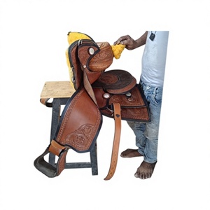 Premium Genuine Leather Handmade Designer Durable Comfortable Racing Western English Horse Saddle <b>Plastic</b> <b>Tree</b> - Product Image 1