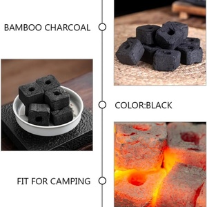 Nature Long Burning Square Briquetas de carbón de bambú Carbón de madera dura negra - Product Image 3