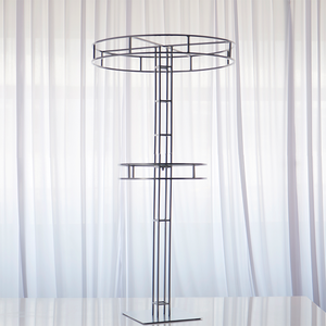 Support de fleur en or haute tendance lisse décoration de mariage support de plante support de fleur en métal de fer pour la décoration d'événement - Product Image 1