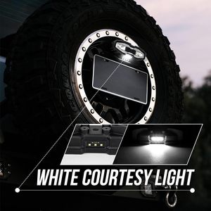 Feux de chasse à LED à 5 fonctions avec conception de trou d'aération, corps en aluminium, 5 modes, feu de freinage rouge, feu arrière, feu de conduite pour UTV ATV - Product Image 3